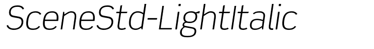SceneStd-LightItalic