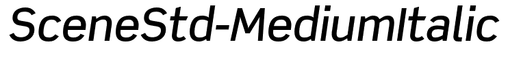 SceneStd-MediumItalic
