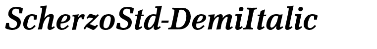 ScherzoStd-DemiItalic