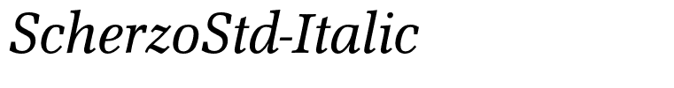 ScherzoStd-Italic