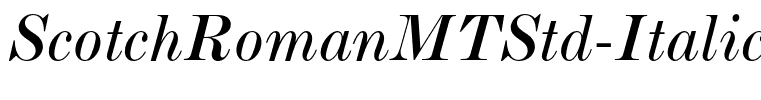 ScotchRomanMTStd-Italic