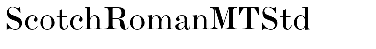 ScotchRomanMTStd