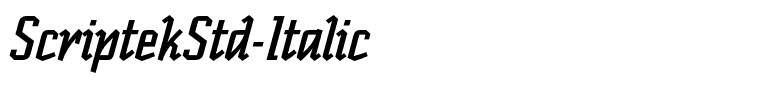 ScriptekStd-Italic