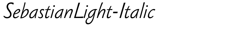 SebastianLight-Italic