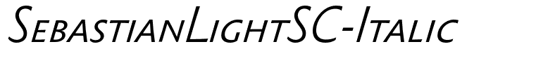 SebastianLightSC-Italic