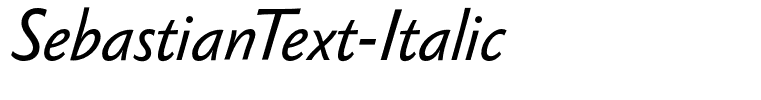 SebastianText-Italic