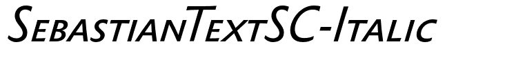 SebastianTextSC-Italic
