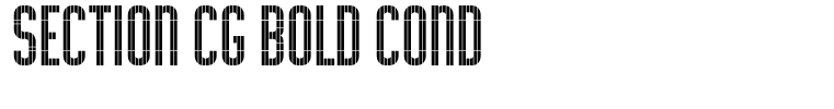 Section CG Bold Cond