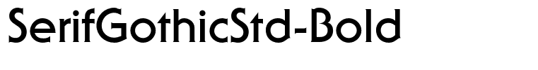 SerifGothicStd-Bold