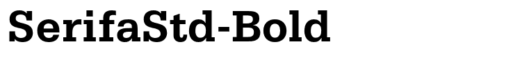 SerifaStd-Bold