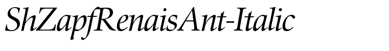 ShZapfRenaisAnt-Italic
