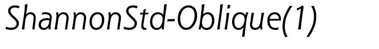 ShannonStd-Oblique(1)