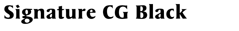 Signature CG Black