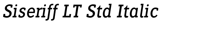 Siseriff LT Std Italic