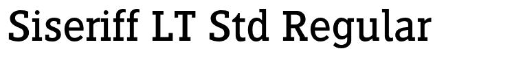 Siseriff LT Std Regular
