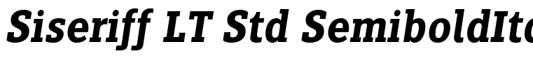 Siseriff LT Std SemiboldItalic