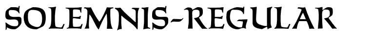 Solemnis-Regular