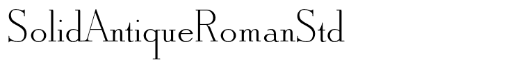 SolidAntiqueRomanStd