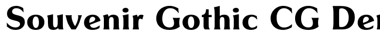 Souvenir Gothic CG Demi