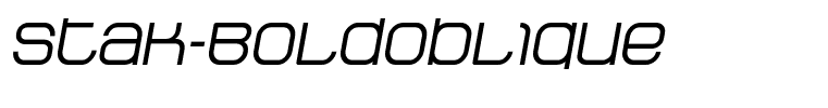 Stak-BoldOblique
