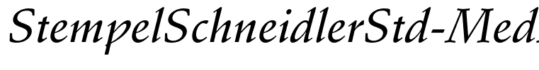StempelSchneidlerStd-MedIt