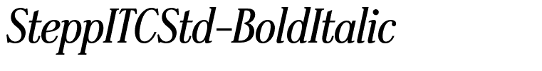 SteppITCStd-BoldItalic