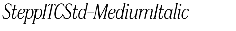 SteppITCStd-MediumItalic