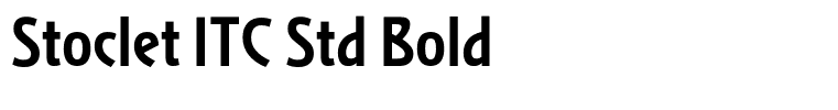 Stoclet ITC Std Bold
