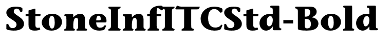 StoneInfITCStd-Bold