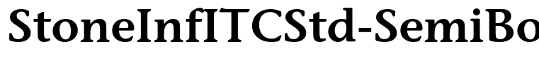 StoneInfITCStd-SemiBold