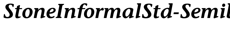 StoneInformalStd-SemiboldIt