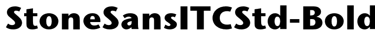 StoneSansITCStd-Bold