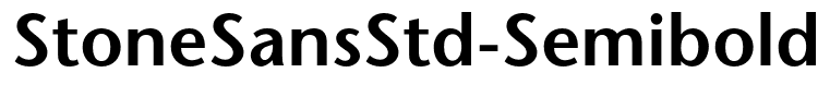 StoneSansStd-Semibold