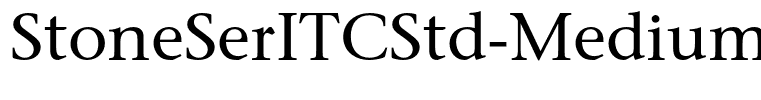 StoneSerITCStd-Medium
