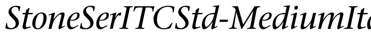 StoneSerITCStd-MediumItalic
