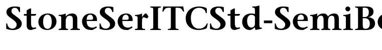 StoneSerITCStd-SemiBold