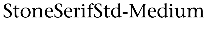 StoneSerifStd-Medium