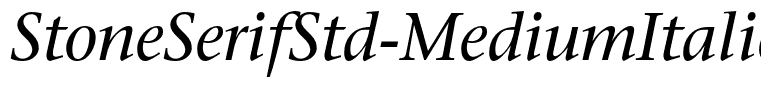 StoneSerifStd-MediumItalic
