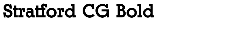 Stratford CG Bold