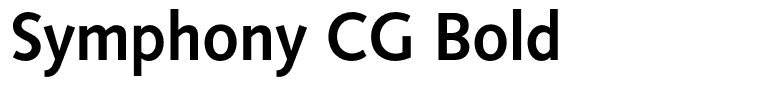 Symphony CG Bold
