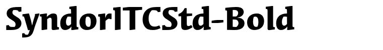 SyndorITCStd-Bold