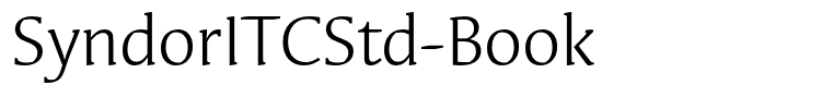 SyndorITCStd-Book