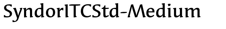 SyndorITCStd-Medium