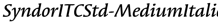 SyndorITCStd-MediumItalic