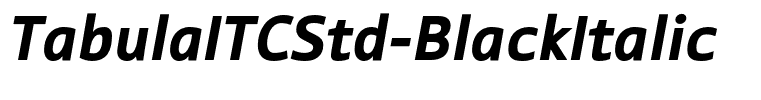 TabulaITCStd-BlackItalic