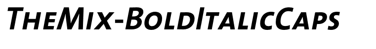 TheMix-BoldItalicCaps