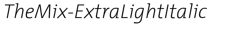 TheMix-ExtraLightItalic