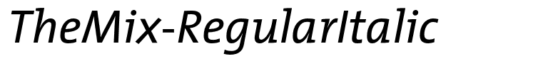 TheMix-RegularItalic