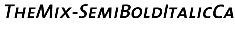 TheMix-SemiBoldItalicCaps