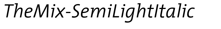 TheMix-SemiLightItalic